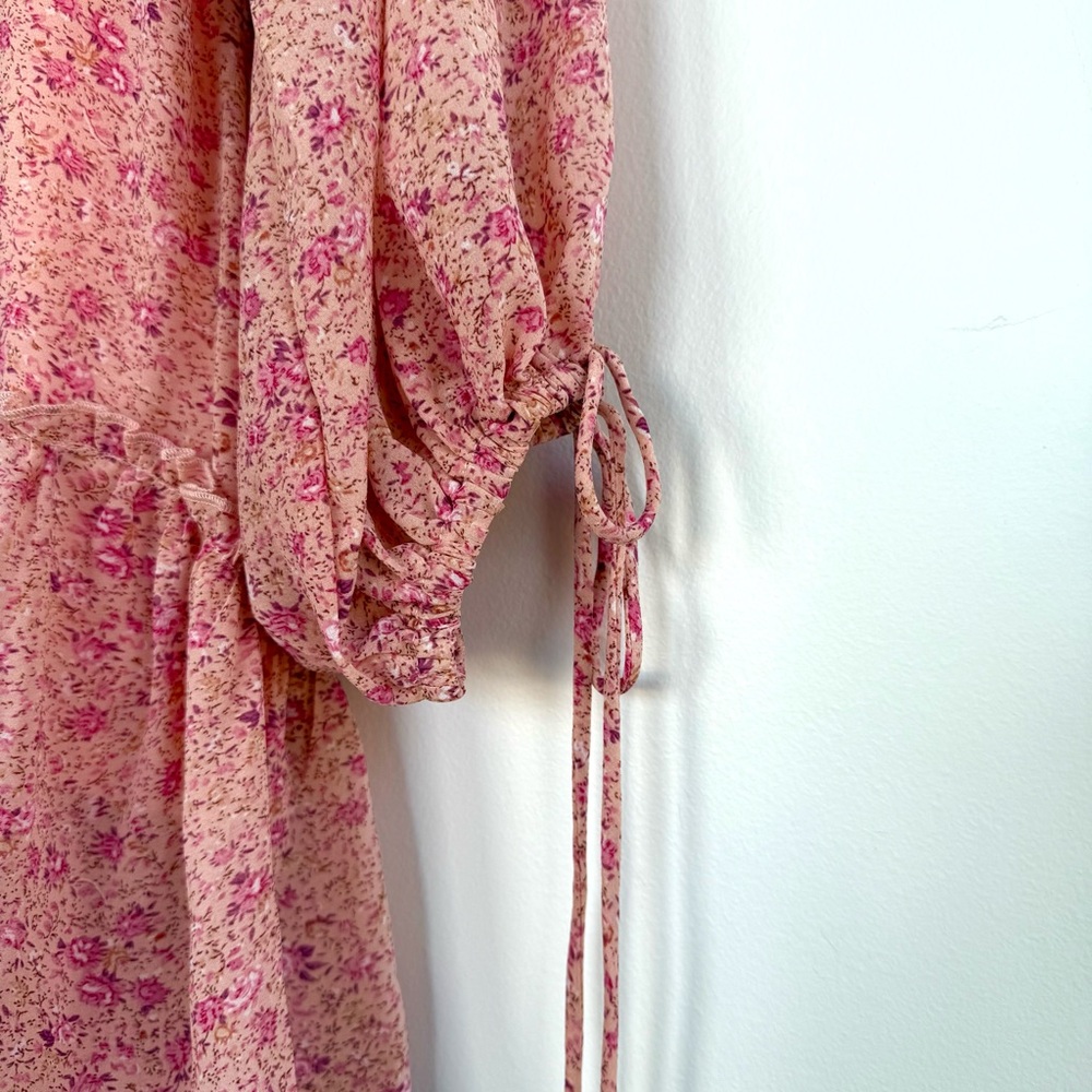 Floral mini dress - Picture 4 of 6